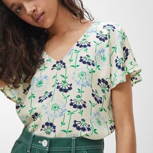 Arket Floral Blouse, US 36